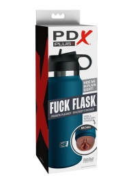 Смуглый мастурбатор-вагина в синей колбе F*ck Flask - Pipedream - в Петропавловске-Камчатском купить с доставкой