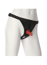 Трусики со штырьком для фиксации насадок Ultra Harness with Plug - Doc Johnson - купить с доставкой в Петропавловске-Камчатском