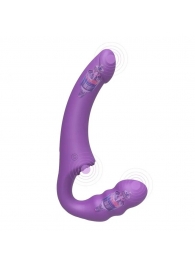 Фиолетовый безремневой страпон Straples Strap-On Dildo - Erokay - купить с доставкой в Петропавловске-Камчатском