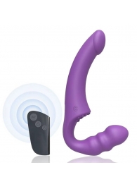 Фиолетовый безремневой страпон Straples Strap-On Dildo - Erokay - купить с доставкой в Петропавловске-Камчатском