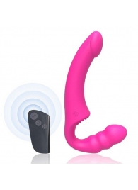 Розовый безремневой страпон Straples Strap-On Dildo - Erokay - купить с доставкой в Петропавловске-Камчатском