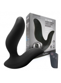 Черный вибромассажер простаты 3,5’’ Remote Control Curve P-spot Massager - 12 см. - Erokay - в Петропавловске-Камчатском купить с доставкой