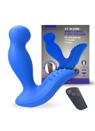 Синий вибромассажер простаты 3,5’’ Remote Control P-spot Massager - 12,5 см. - Erokay - в Петропавловске-Камчатском купить с доставкой