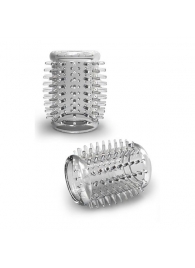 Прозрачная насадка с шипами STAY HARD COCK SLEEVE 01 CLEAR - Blush Novelties - в Петропавловске-Камчатском купить с доставкой