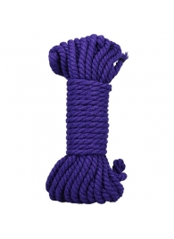 Фиолетовая верёвка для связывания и фиксации Bind Tie - 9,14 м. - Doc Johnson - купить с доставкой в Петропавловске-Камчатском