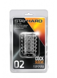 Прозрачная насадка на пенис с шишечками STAY HARD COCK SLEEVE 02 CLEAR - Blush Novelties - в Петропавловске-Камчатском купить с доставкой