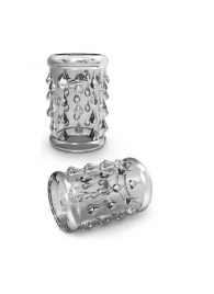 Прозрачная насадка с капельками STAY HARD COCK SLEEVE 05 CLEAR - Blush Novelties - в Петропавловске-Камчатском купить с доставкой