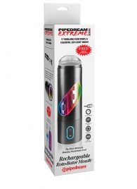 Перезаряжаемый мастурбатор-ротик Extreme Toyz Rechargeable Roto-Bator Mouth - Pipedream - в Петропавловске-Камчатском купить с доставкой