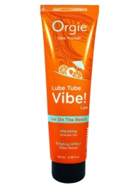 Гель с эффектом вибрации Lube Tube Vibe Low Sex On The Beach - 100 мл. - ORGIE - купить с доставкой в Петропавловске-Камчатском