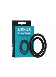 Черное двойное эрекционное кольцо Nexus Enduro Double - Nexus Range - в Петропавловске-Камчатском купить с доставкой