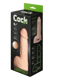 Телесный фаллоудлинитель с мошонкой Cock Next - 17 см. - LOVETOY (А-Полимер) - в Петропавловске-Камчатском купить с доставкой
