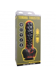 Черно-красная мини-машина на присоске Tendril Thruster - 21,6 см. - Doc Johnson - купить с доставкой в Петропавловске-Камчатском