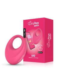 Розовое интерактивное эрекционное виброкольцо Leo - Easy toys - в Петропавловске-Камчатском купить с доставкой