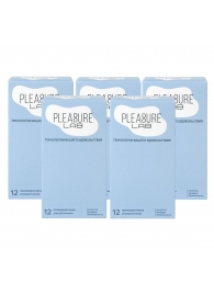 Набор из 5 упаковок ультратонких презервативов Pleasure Lab (по 12 шт.) - Pleasure Lab - купить с доставкой в Петропавловске-Камчатском