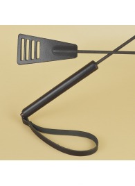 Черный кожаный стек «Сириус» - 60 см. - Sitabella - купить с доставкой в Петропавловске-Камчатском