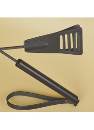 Черный кожаный стек «Сириус» - 60 см. - Sitabella - купить с доставкой в Петропавловске-Камчатском