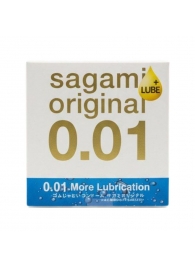 Увлажнённый презерватив Sagami Original 0.01 Extra Lub - 1 шт. - Sagami - купить с доставкой в Петропавловске-Камчатском
