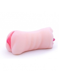 Телесный двусторонний мастурбатор - вагина и ротик - Boys of Toys - в Петропавловске-Камчатском купить с доставкой