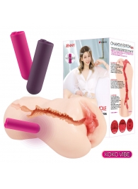 Мастурбатор-вагина с вибрацией Jenny Onahole edition 005 - KOKOS - в Петропавловске-Камчатском купить с доставкой