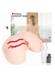 Мастурбатор-полуторс с двойным слоем материала и вибрацией Jenny Onahole Real Hips - KOKOS - в Петропавловске-Камчатском купить с доставкой