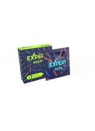 Светящиеся в темноте презервативы Expert Neon - 3 шт. - Expert - купить с доставкой в Петропавловске-Камчатском