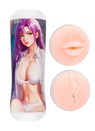Двусторонний мастурбатор аниме - ротик и вагина - Tokyo Style - в Петропавловске-Камчатском купить с доставкой