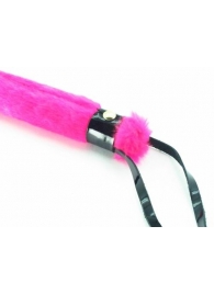Нежная плеть с розовым мехом BDSM Light - 43 см. - БДСМ Арсенал - купить с доставкой в Петропавловске-Камчатском