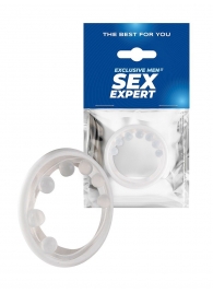 Эрекционное кольцо с мягкой стимулирующей насадкой - Sex Expert - в Петропавловске-Камчатском купить с доставкой