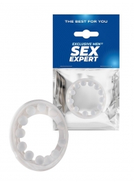 Эрекционное кольцо со стимулирующими шариками на поверхности - Sex Expert - в Петропавловске-Камчатском купить с доставкой