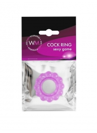 Лиловое эрекционное кольцо с 2 рядами стимулирующих шариков - Erowoman-Eroman - в Петропавловске-Камчатском купить с доставкой