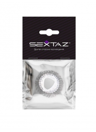 Эластичное эрекционное кольцо с длинными черными «ресничками» - Sextaz - в Петропавловске-Камчатском купить с доставкой