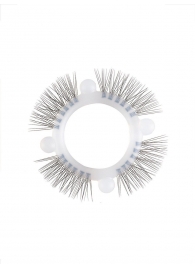 Эластичное кольцо с «ресничками» и 4 шариками - Sextaz - в Петропавловске-Камчатском купить с доставкой