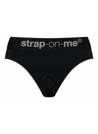 Черные трусики для насадок Heroine Lingerie Harness - size XL - Strap-on-me - купить с доставкой в Петропавловске-Камчатском
