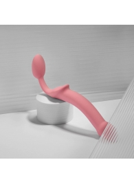 Розовый безремневой страпон Strap-on-me Semi-Realistic Bendable Strap-On size XL - Strap-on-me - купить с доставкой в Петропавловске-Камчатском