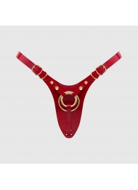 Красный пояс для фиксации насадок Strap-On-Me Leatherette Harness Fabulous - Strap-on-me - купить с доставкой в Петропавловске-Камчатском