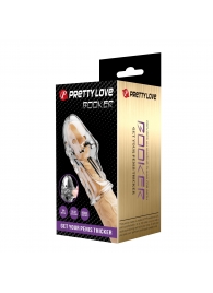 Прозрачная насадка на пенис Booker - 8 см. - Baile - в Петропавловске-Камчатском купить с доставкой