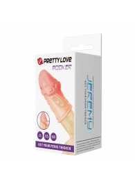 Телесная насадка на пенис Booker - 8 см. - Baile - в Петропавловске-Камчатском купить с доставкой