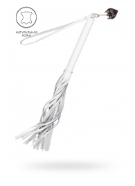 Белая кожаная плеть - 50 см. - Pecado - купить с доставкой в Петропавловске-Камчатском