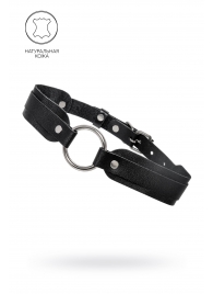 Черный кожаный чокер-ошейник со скруглёнными углами - Pecado - купить с доставкой в Петропавловске-Камчатском