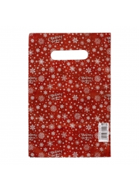 Красный подарочный новогодний пакет с вырубной ручкой (20х30 см) - Сима-Ленд - купить с доставкой в Петропавловске-Камчатском