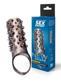 Дымчатая насадка на пенис с шипами и выпуклостями - 12,5 см. - Sex Expert - в Петропавловске-Камчатском купить с доставкой