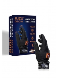 Черная виброперчатка для массажа Fuzu на правую руку - Fuzu