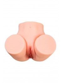 Телесный мастурбатор в форме попки с 2 любовными входами - No Name - в Петропавловске-Камчатском купить с доставкой