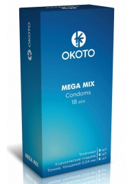 Презервативы OKOTO Mega Mix - 18 шт. - Sitabella - купить с доставкой в Петропавловске-Камчатском