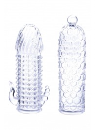 Набор из 2 прозрачных насадок на член Seductive Tickler Sleeves Set - NMC - в Петропавловске-Камчатском купить с доставкой