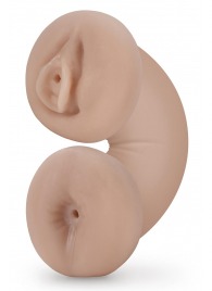 Телесный люминесцентный двусторонний мастурбатор Tasha - Blush Novelties - в Петропавловске-Камчатском купить с доставкой