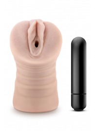 Телесный мастурбатор-вагина Ayumi с вибрацией - Blush Novelties - в Петропавловске-Камчатском купить с доставкой