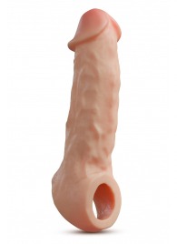 Телесная насадка-удлинитель Intrepid 9.25 Inch Realistic Penis Extender Sleeve - 23,5 см. - Blush Novelties - в Петропавловске-Камчатском купить с доставкой