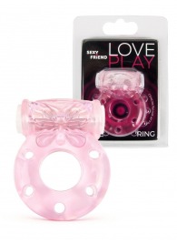 Розовое эрекционное виброкольцо с бабочкой - 1137 - в Петропавловске-Камчатском купить с доставкой