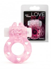 Розовое эрекционное виброкольцо в форме зайчика - 1137 - в Петропавловске-Камчатском купить с доставкой